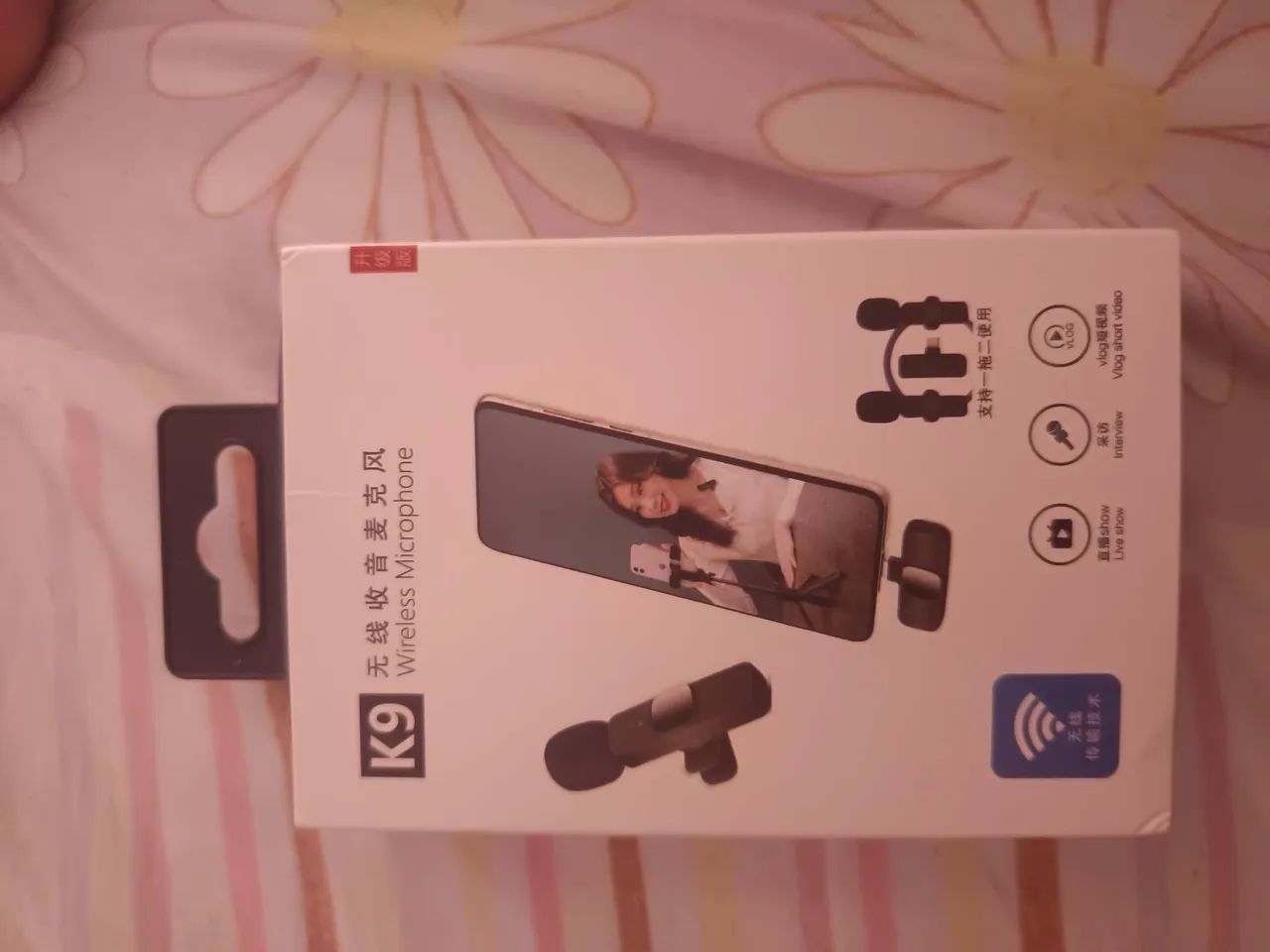 Microfone sem fio K9 para celular