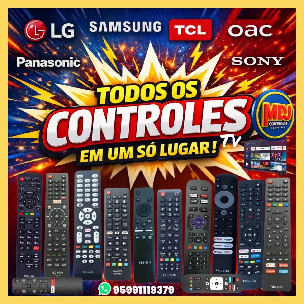 Controles pra reposição de tv  - Foto 5