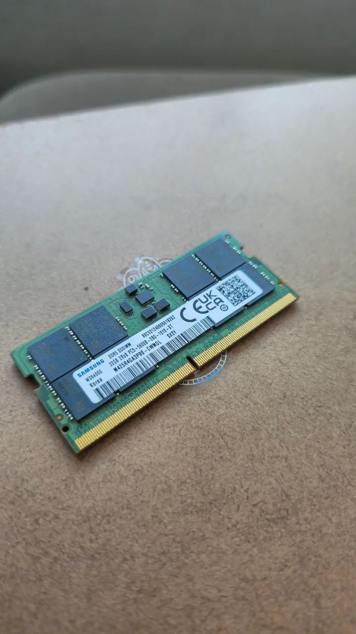 Memória Samsung DDR5 32GB 5600MHz SODIMM 2Rx8 Notebook - Memória