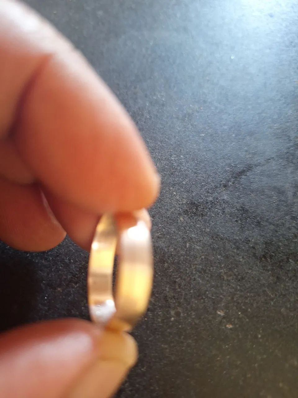 Aliança ouro 10k 
