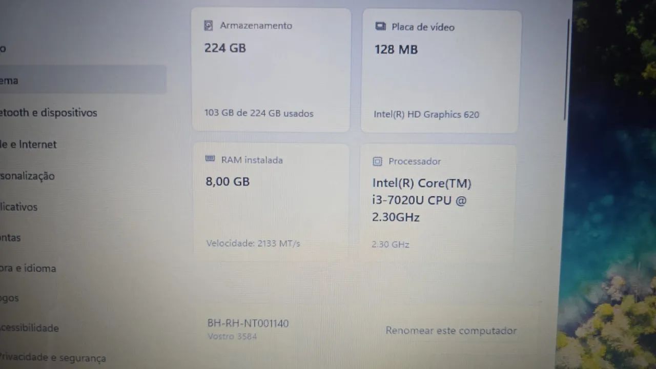 Notebook Dell i3 - 8gb ram - 224gb ssd - Foto 2