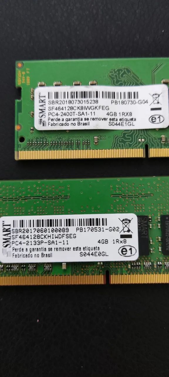 Memória RAM Notebook DDR4 4GB SMART - 2133MHz / 2400MHz (Unidade) - Foto 2