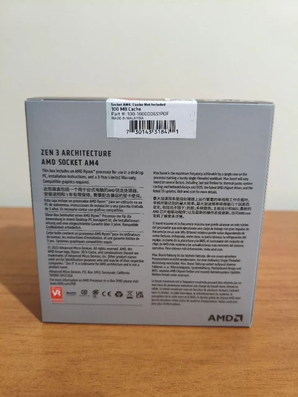 Processador AMD Ryzen 7 5800X3D 10th Anniversary Edition ? 8-Core 16-Threads - Foto 3