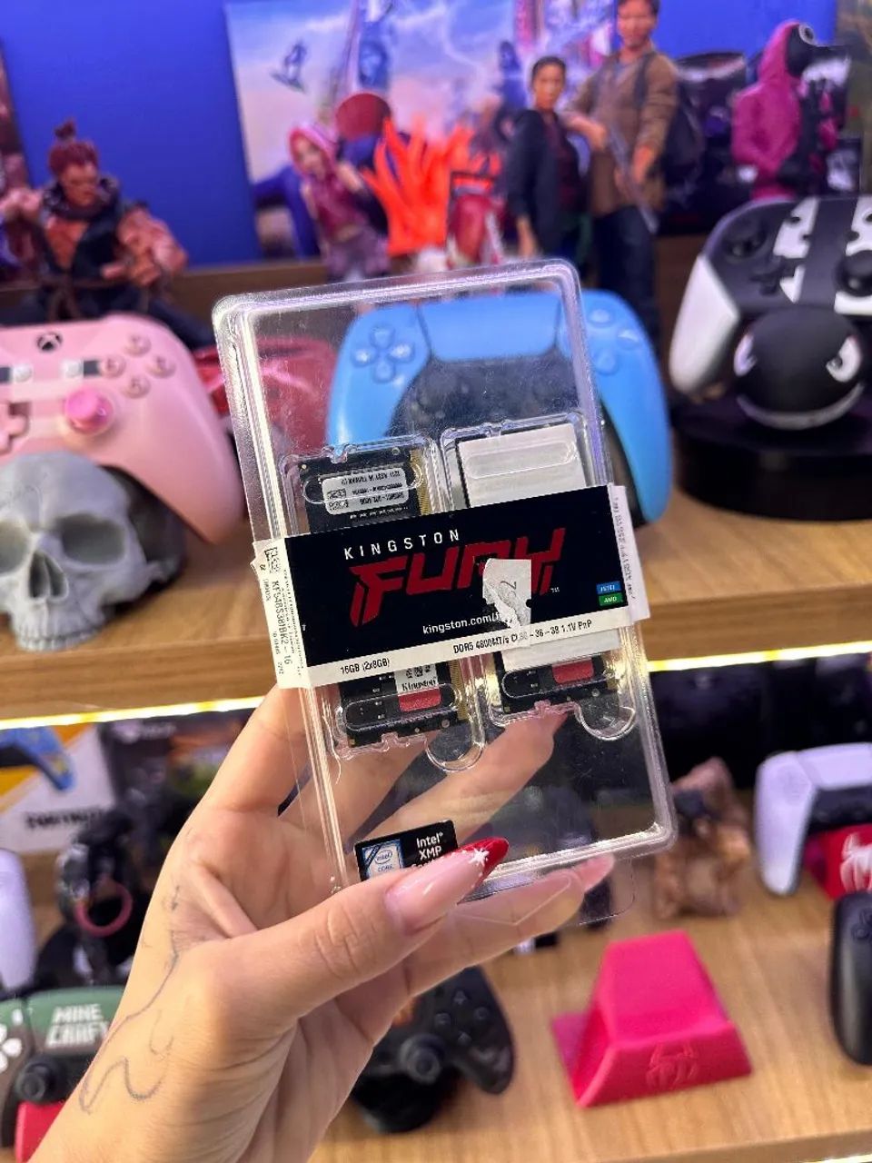 Memória DDR5 notebook Kingston Fury 8GB 4800MT/s seminova, com garantia