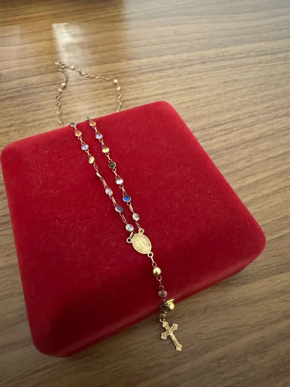 COLAR TERÇO OURO 18k