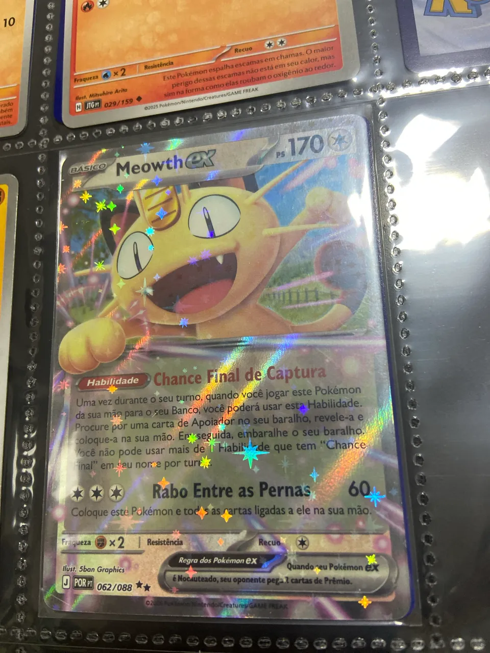 Meowth ex (062/88) NM - CARD POKEMON - Hobbies e coleções - Aruanã