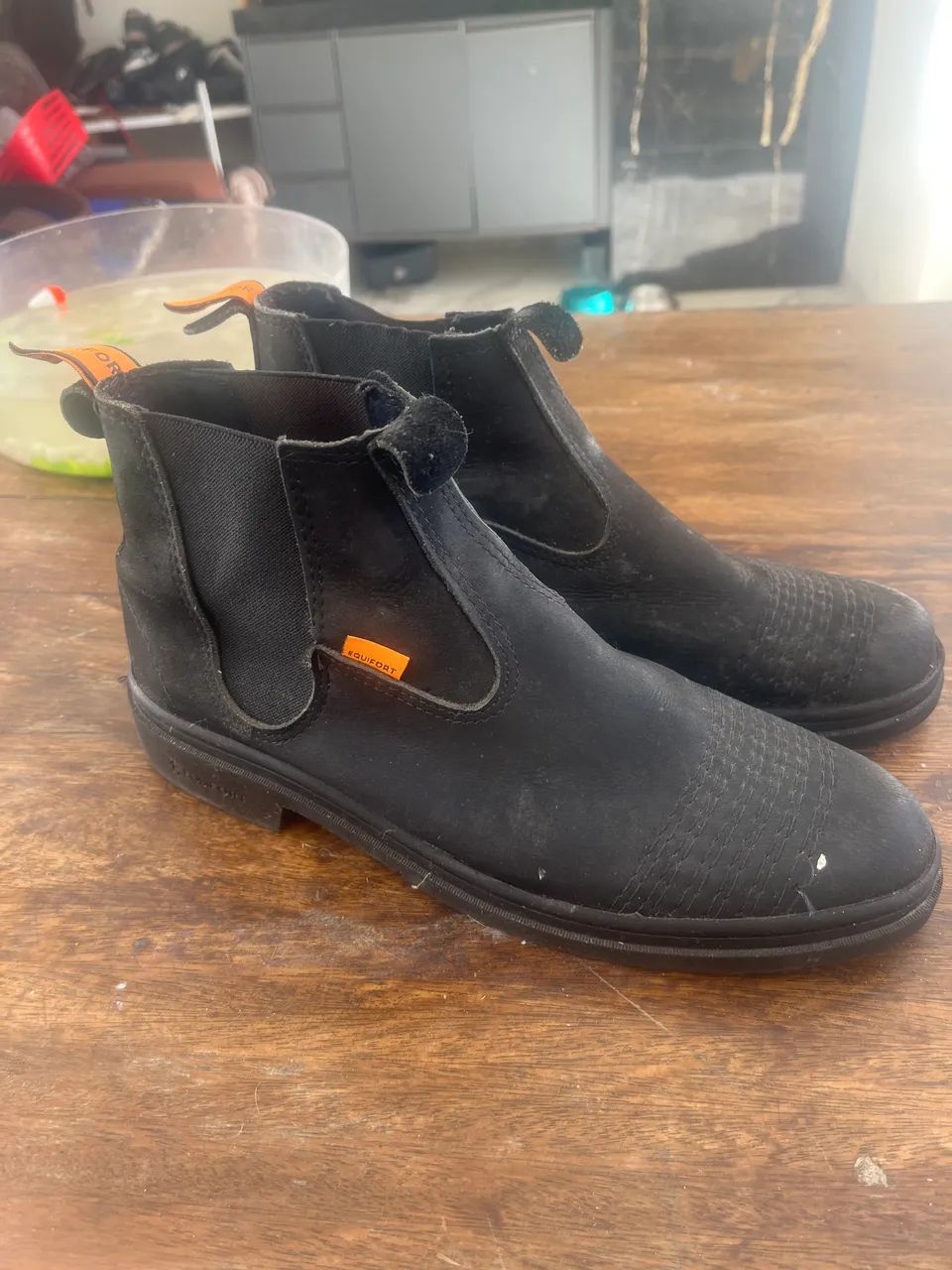 Bota equifort preta usada apenas uma vez  - Foto 2