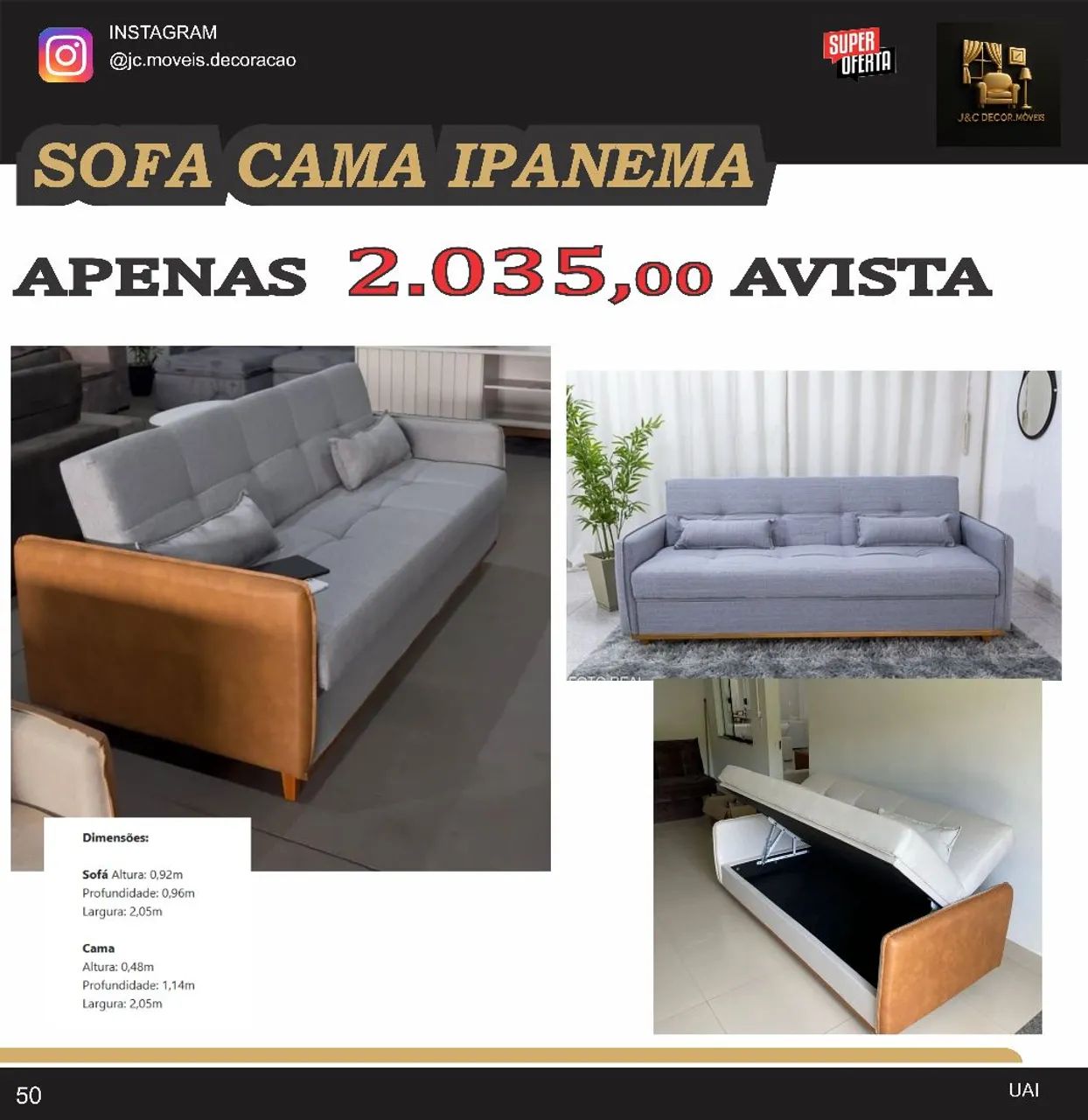 Sofá Cama Ipanema 
