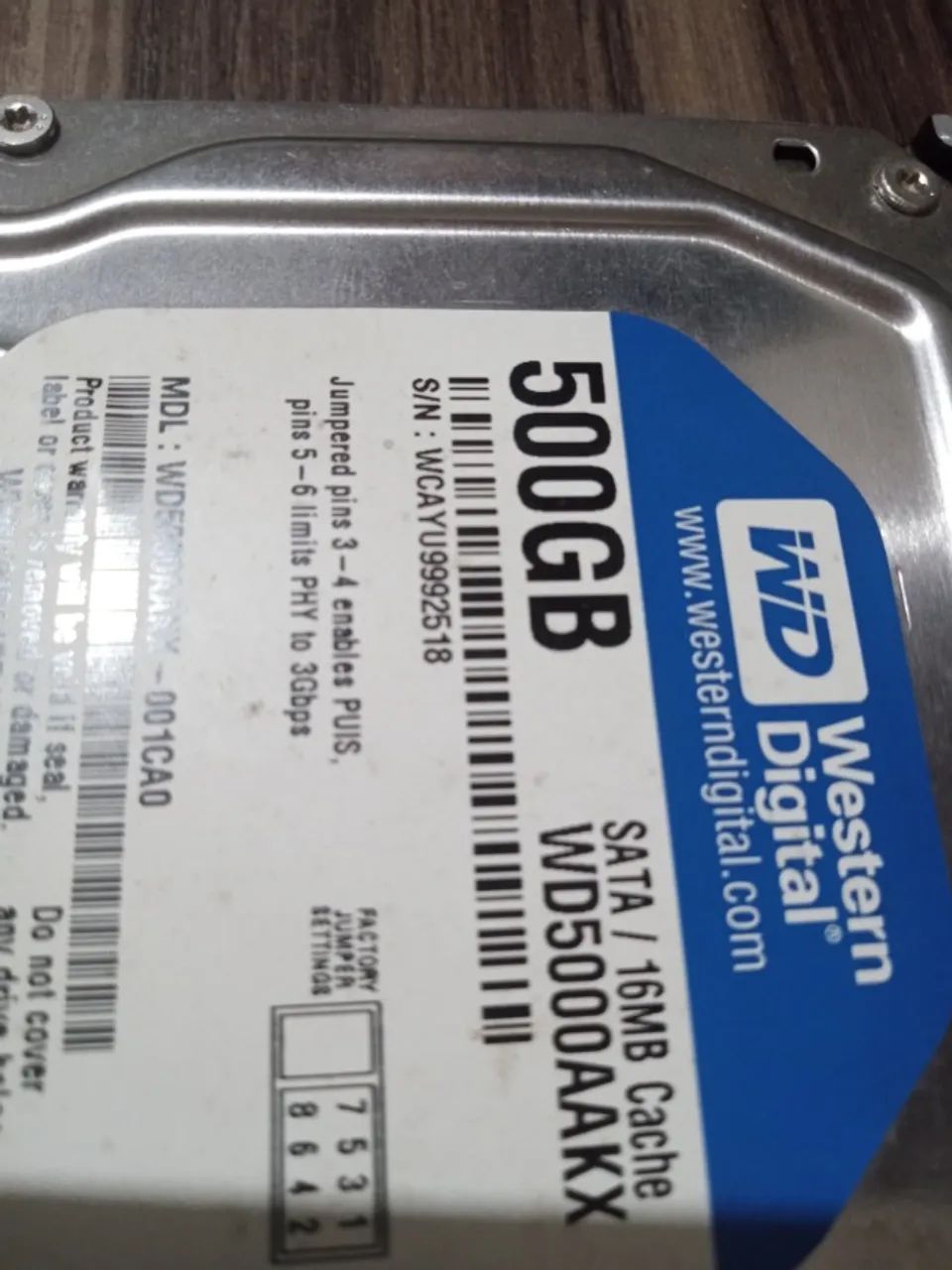 HD  de PC Sata 500 Gigas - Foto 3