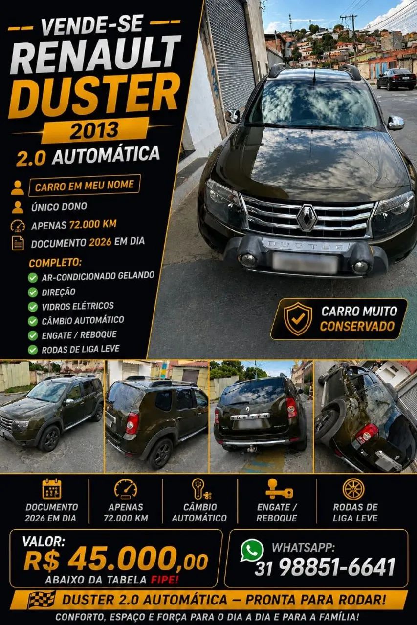 Renault Duster Dynamique 2.0 Hi-flex 16V Aut. 2013