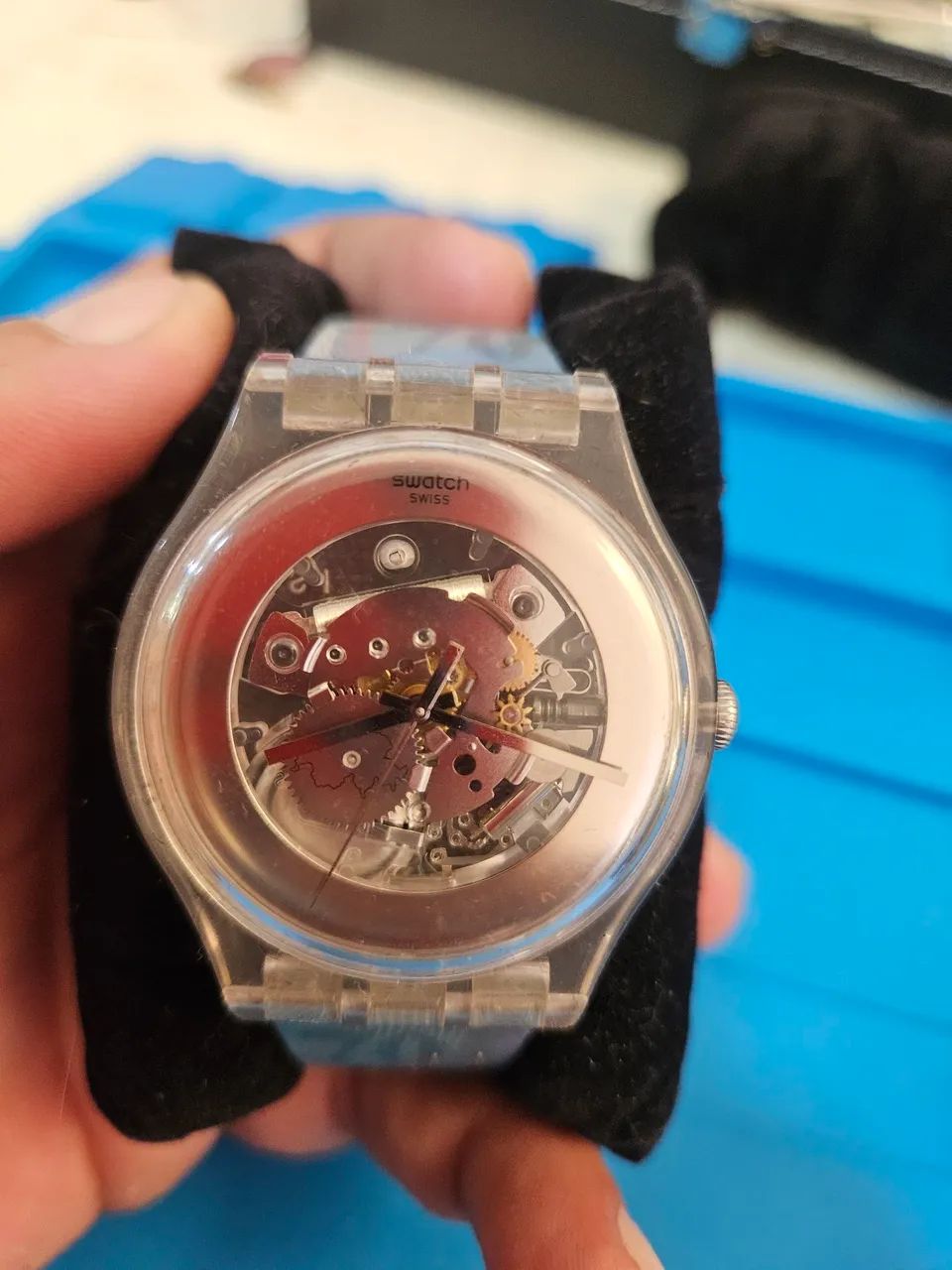 Relogio Swatch skeleton raro