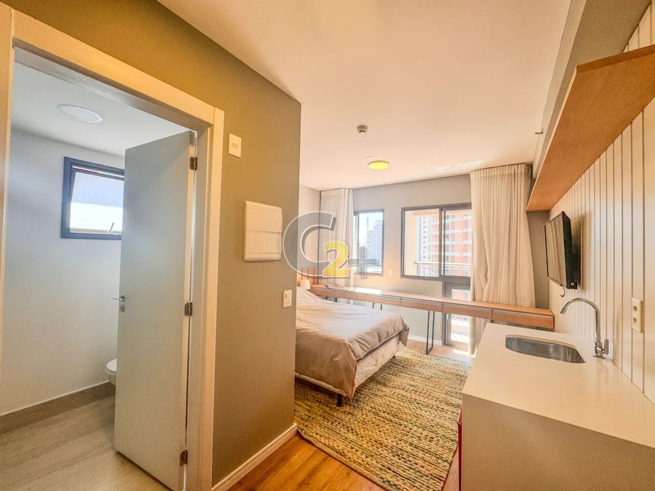 Apartamento Studio à venda em Santo Amaro, 1 quarto, 21 m²