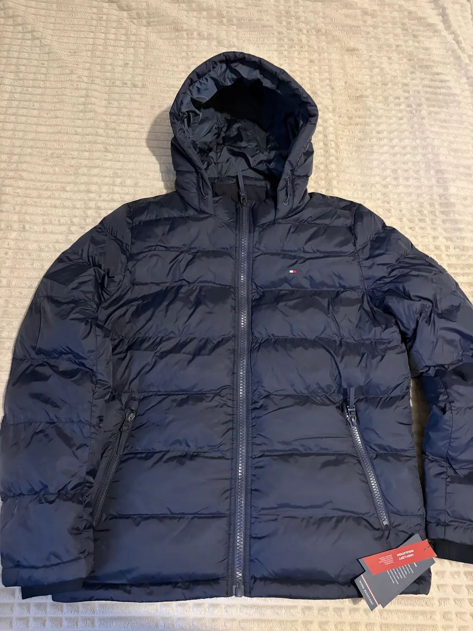 Jaqueta Puffer Tommy Hilfiger Azul Escuro