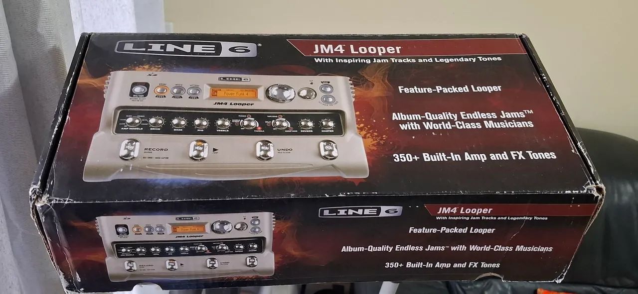 Pedaleira Line 6 JM4 Looper - Nova na Caixa + Acessórios e