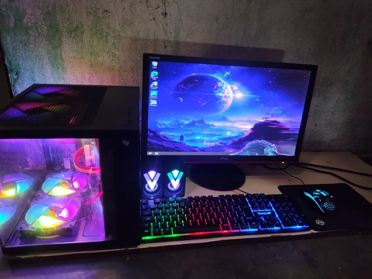 ? PC GAMER COMPLETO RGB - R$ 1.200 ?