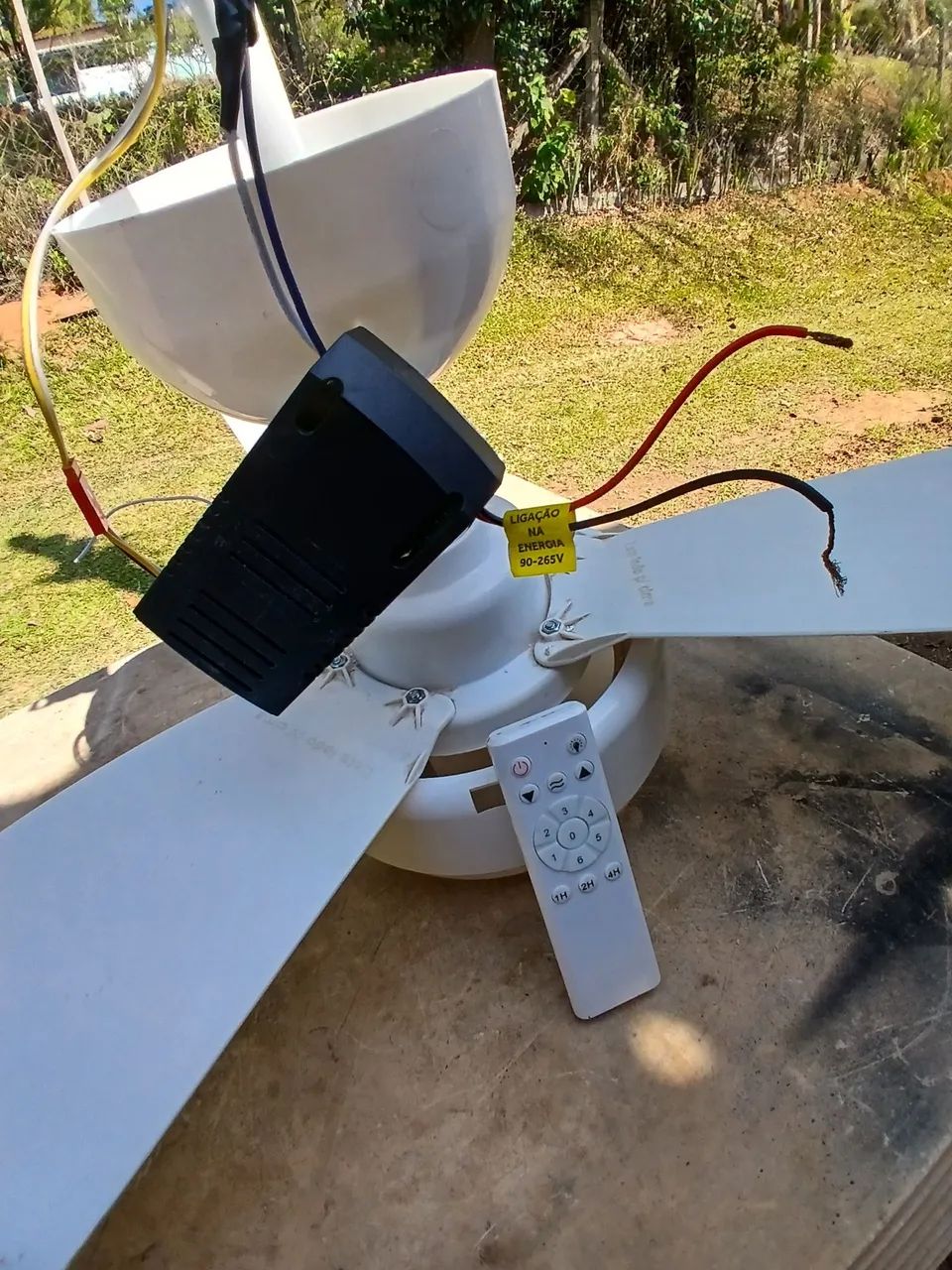 Ventilador de teto com 6 vel. Fênix ventisol ( usado ) - Foto 4