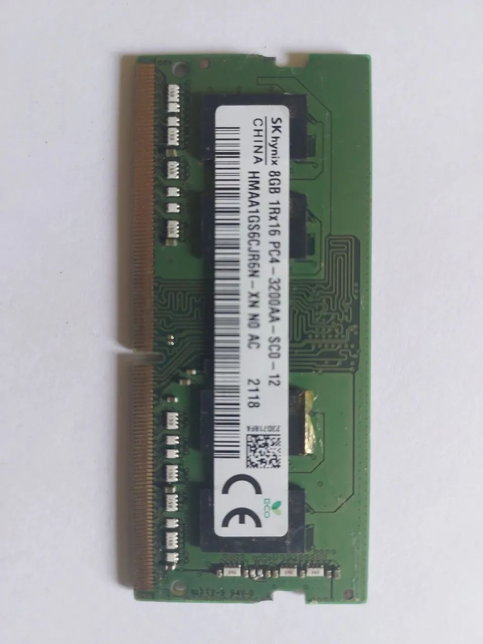 Memória DDR4 8GB notebook 3200mhz