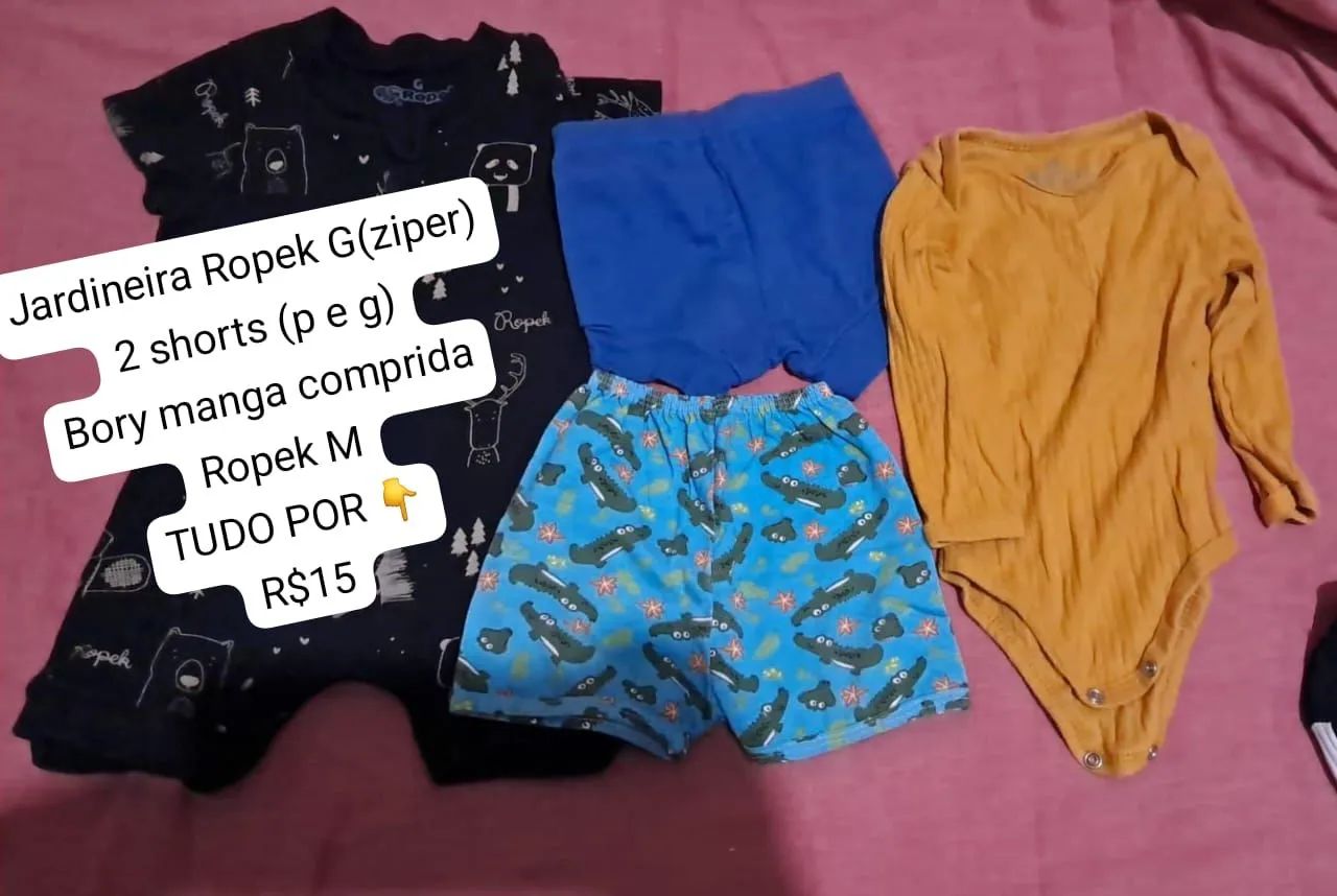 Kit de roupas e sapatos<br>Número 22<br>R$10 - Foto 3