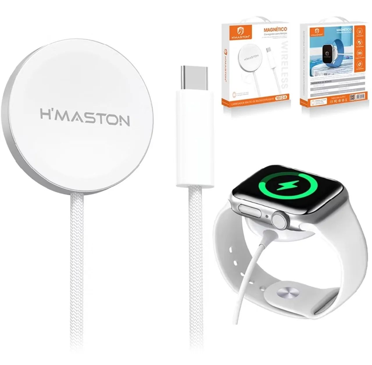 Carregador magnético tipo C para smartwatchs