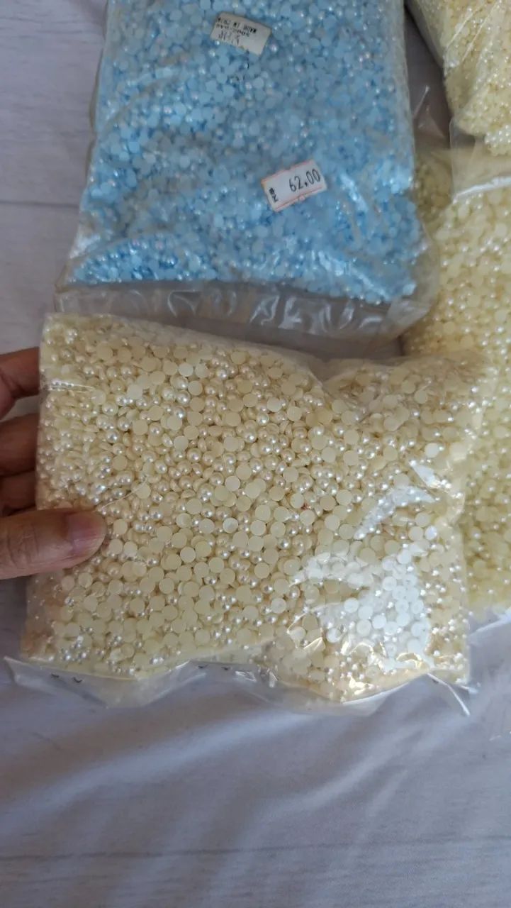 Meia pérola para artesanato - Foto 4