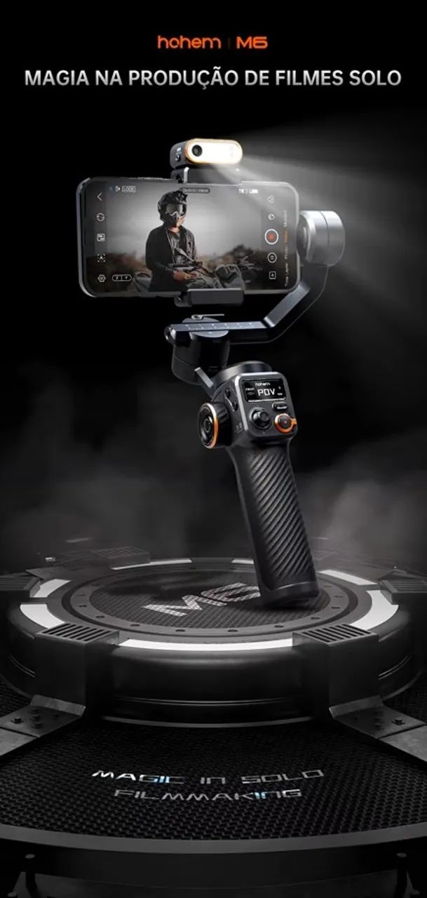 HOHEM ISTEADY M6 PRO IA com rc e maleta. NOVO - Foto 2