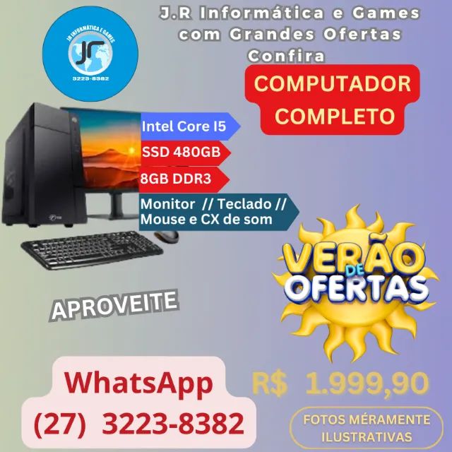 Computador Completo, Perfeitos para Trabalho e Estudos! - Foto 5