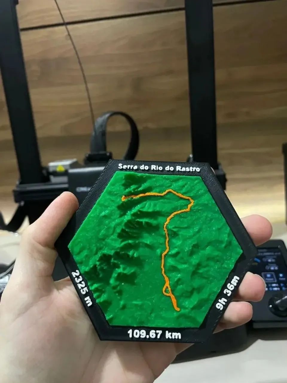 Quadro 3d Personalizado Com Sua Rota E Conquista - Foto 3
