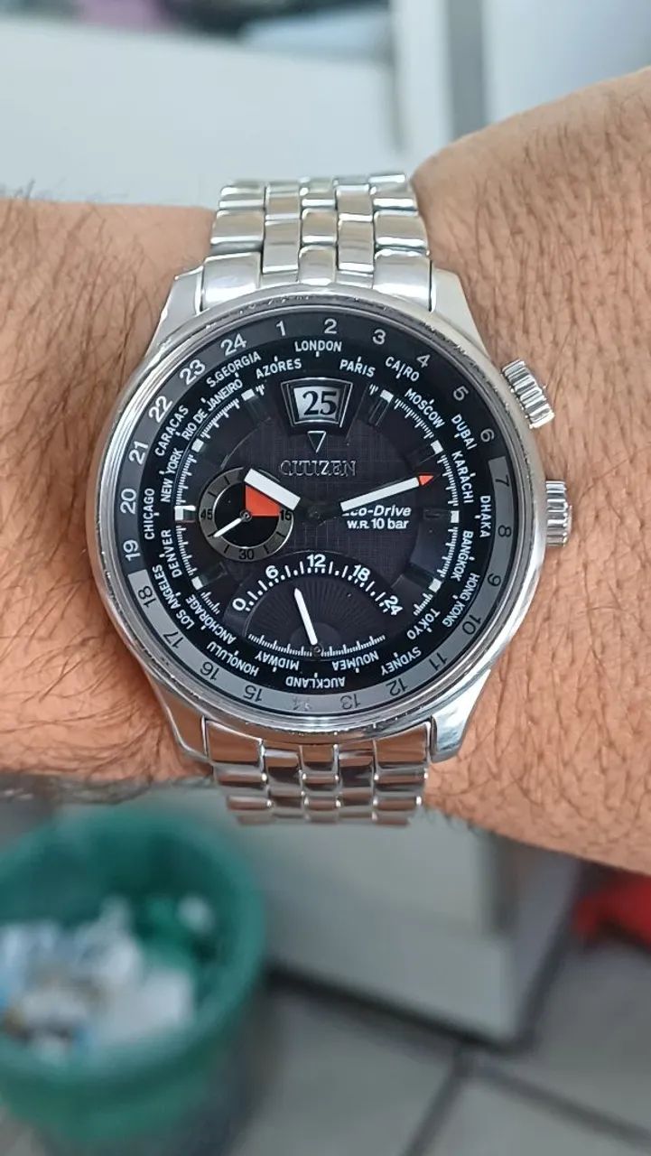 RELÓGIO CITIZEN ECO-DRIVE SOLAR , VIDRO SAFIRA  - Foto 5