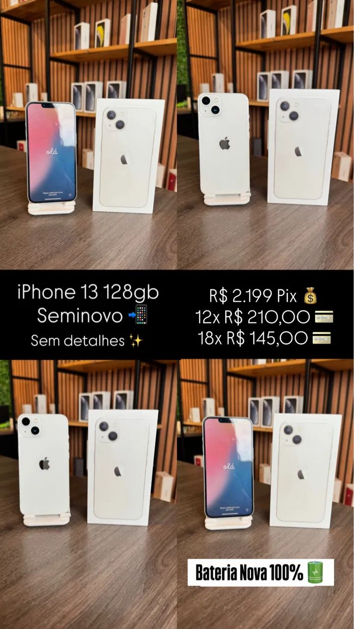 iPhone 13 - Seminovo- Garantia 6 meses - Foto 5