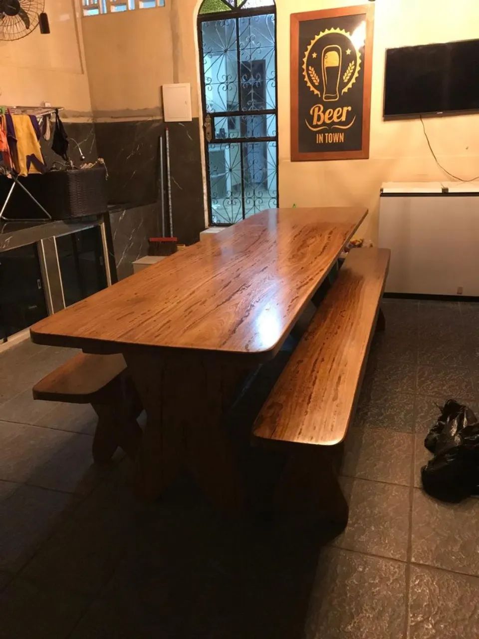 MESA DE MADEIRA BRUTA  - Foto 2