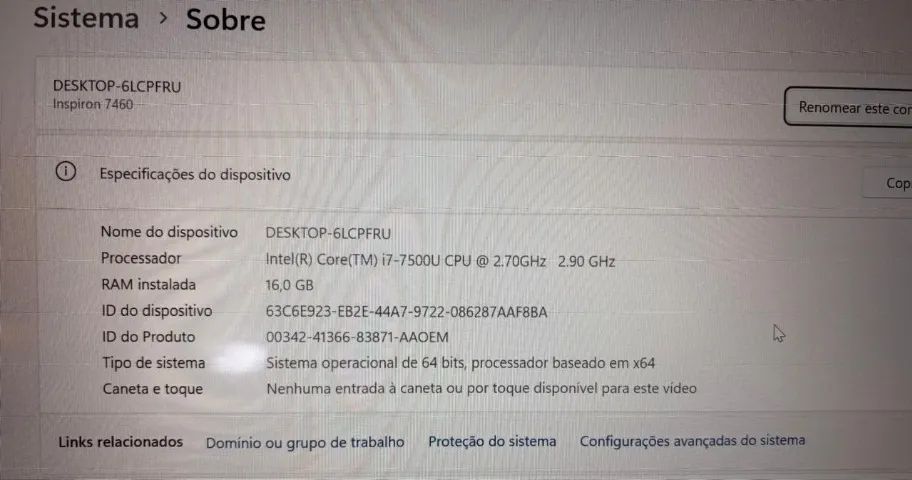 Notebook Dell Inspiron 14 7460 (com i7-7500U - Foto 5