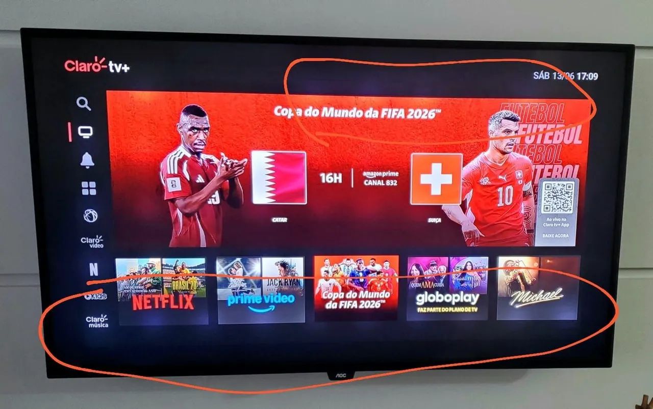 TV 43 polegadas 4k LED AOC - Foto 3