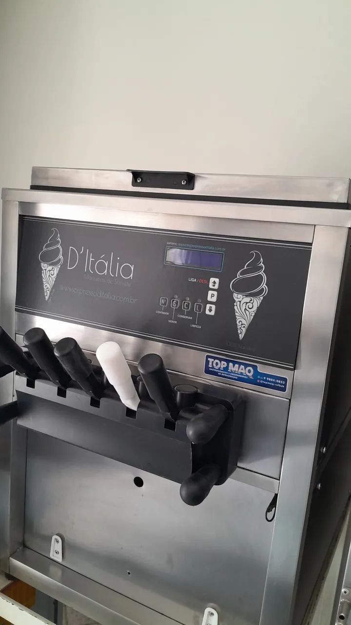 Maquina de sorvete expresso muito nova ! 5 sabores 2 missões e 3 PUROS  - Foto 4