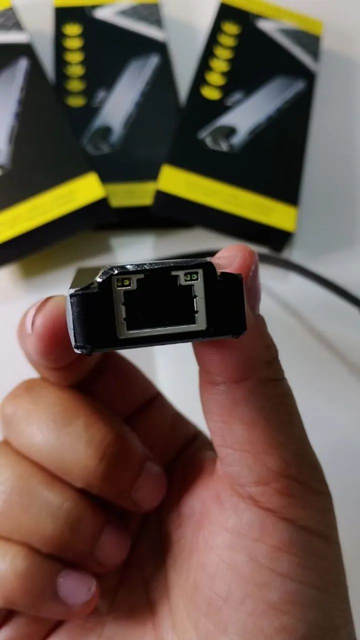 Adaptador Hub Usb- C 8 em 1 Para MacBook e Notebook/ PC HDMI 4K RJ45, USB 3.0  - Foto 5