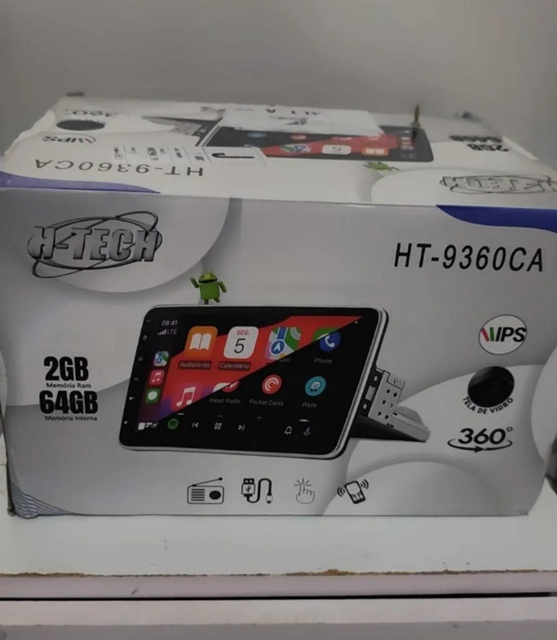 Multimídia 10" Tela Rotativa com android 12 - Foto 3