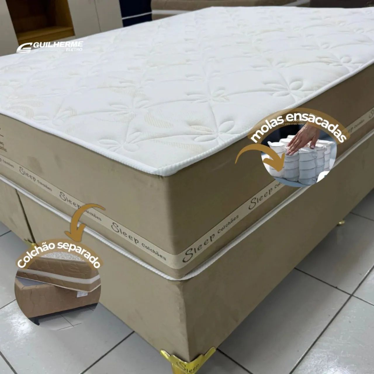 Conjunto Box Casal Queen - Jasmim Premium - Foto 5