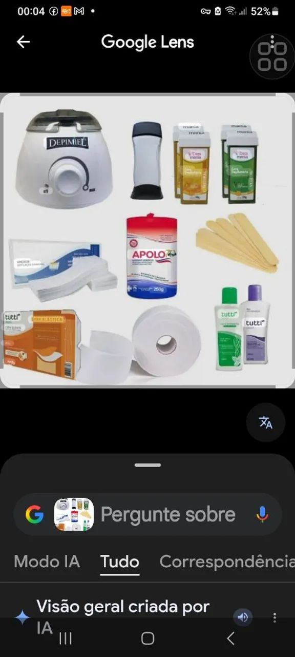 Material de depilação 