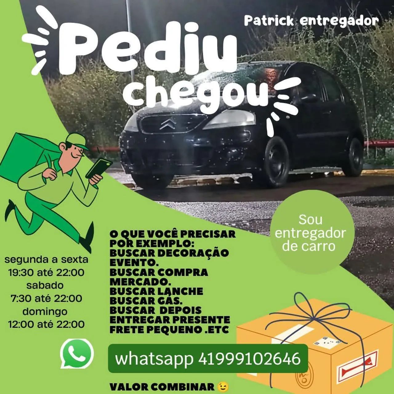 Sou entregador 