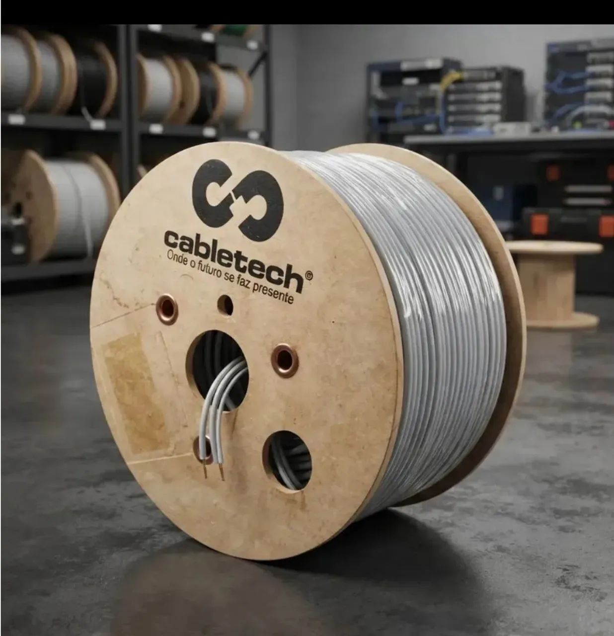 Cabo Fibra Óptica Drop Compacto 1fo 500mts Alta Performance - Foto 4