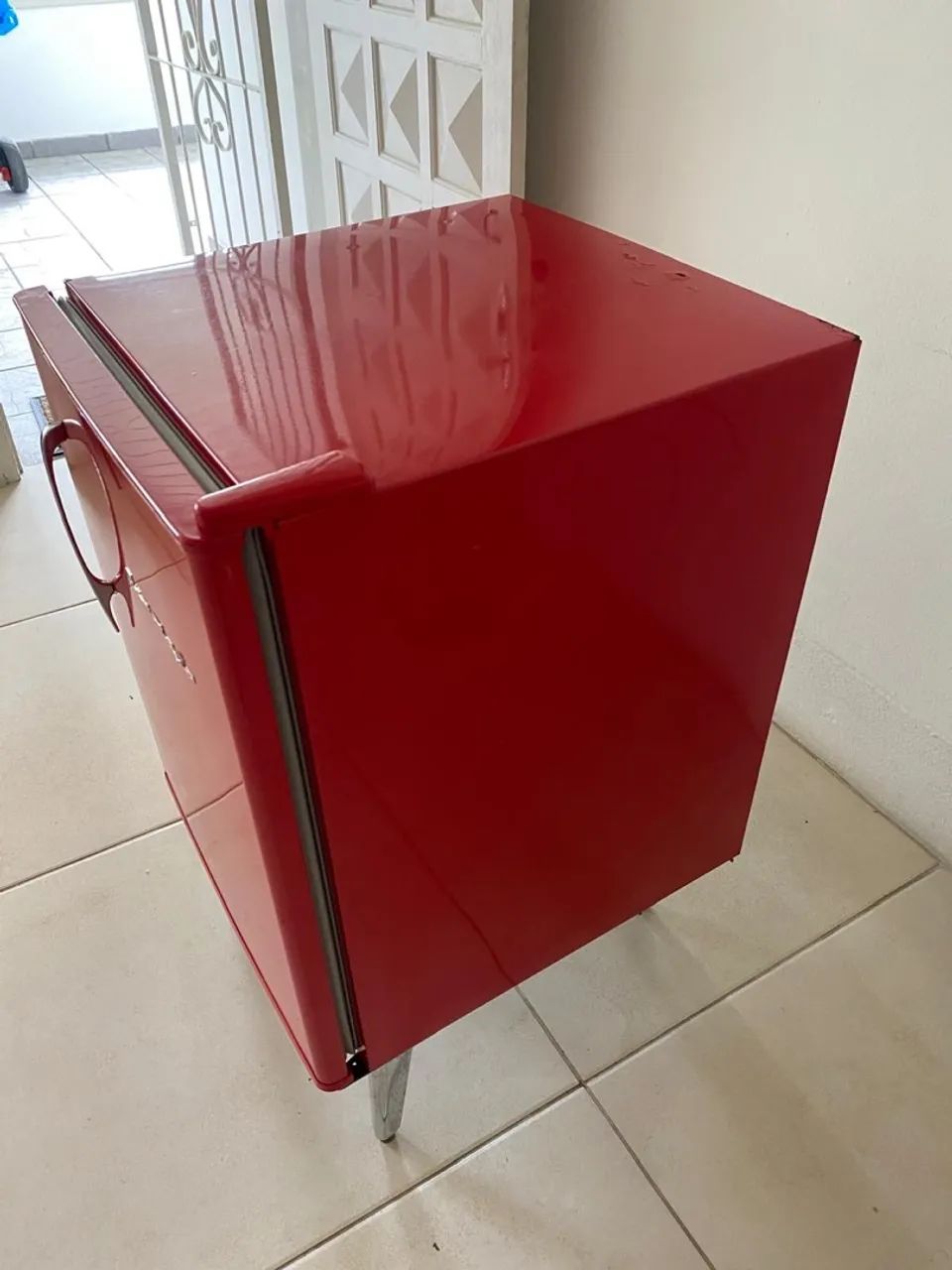 Frigobar Brastemp retrô vermelho  - Foto 3