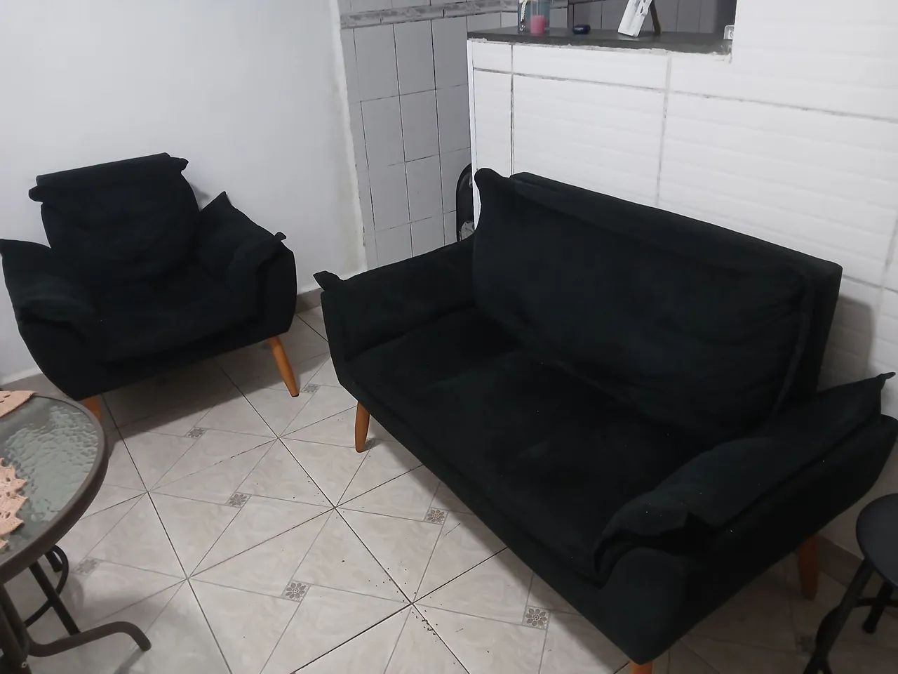 Sofá e poltrona