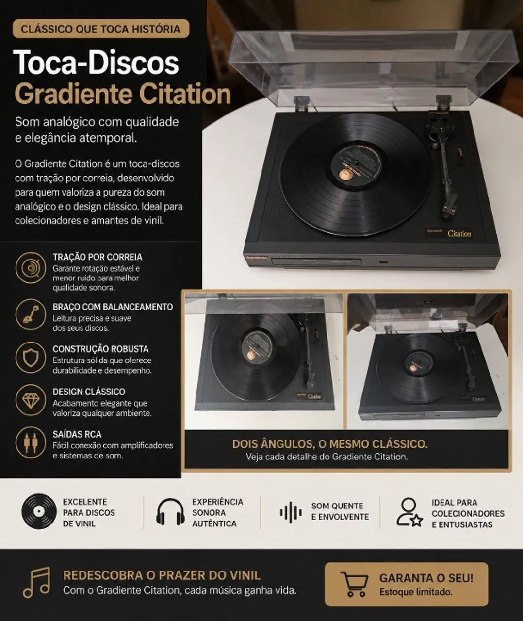 Toca-Discos Gradiente Citation