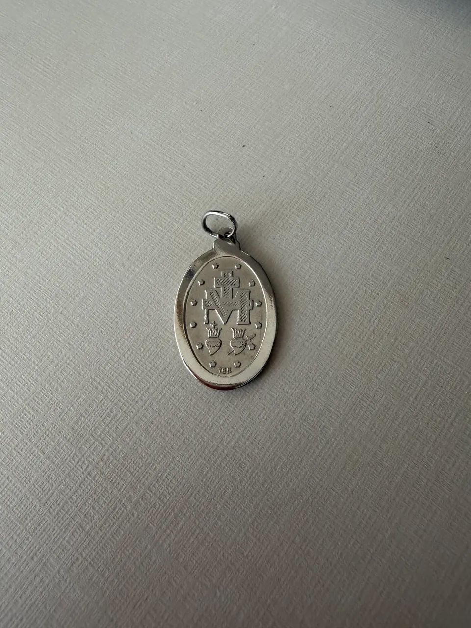 Medalha Ouro Branco 18 k Nossa Senhora  - Foto 2