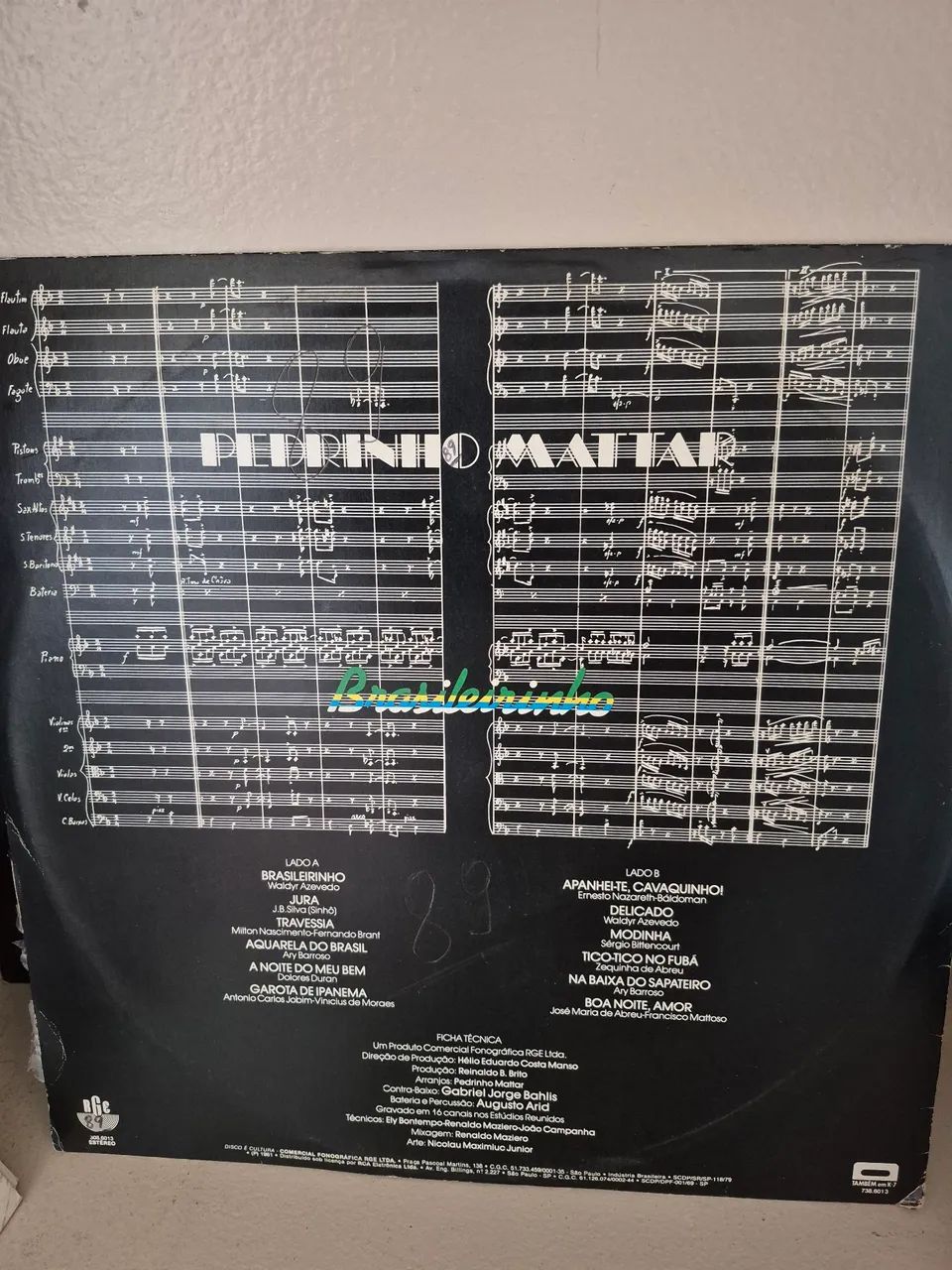 Disco vinil Pedrinho Mattar - Brasileirinho - Foto 2