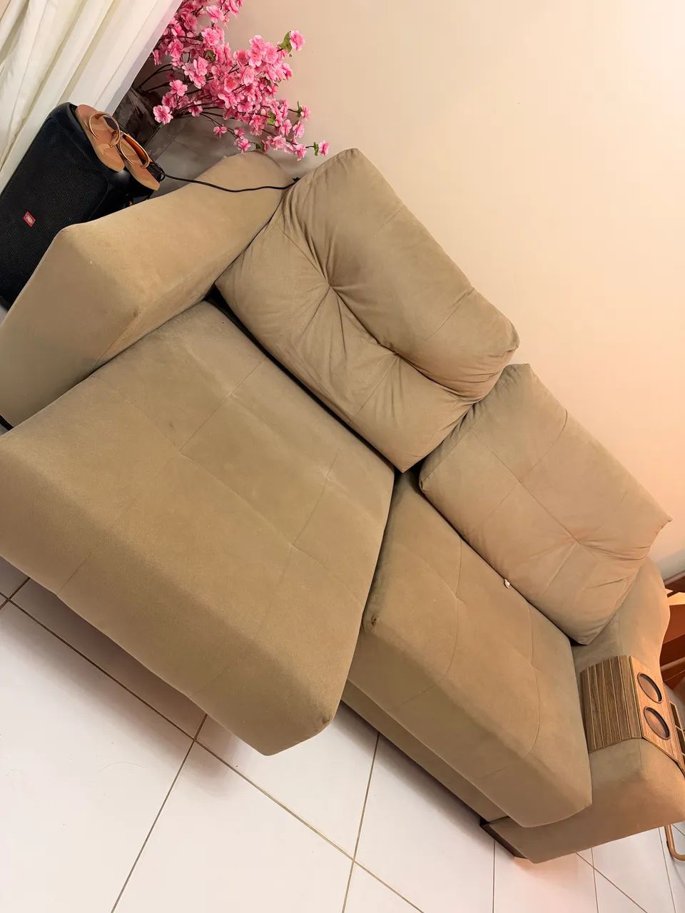 Sofá Retrátil (da Raiuga) aceito cartão  442957916243896321