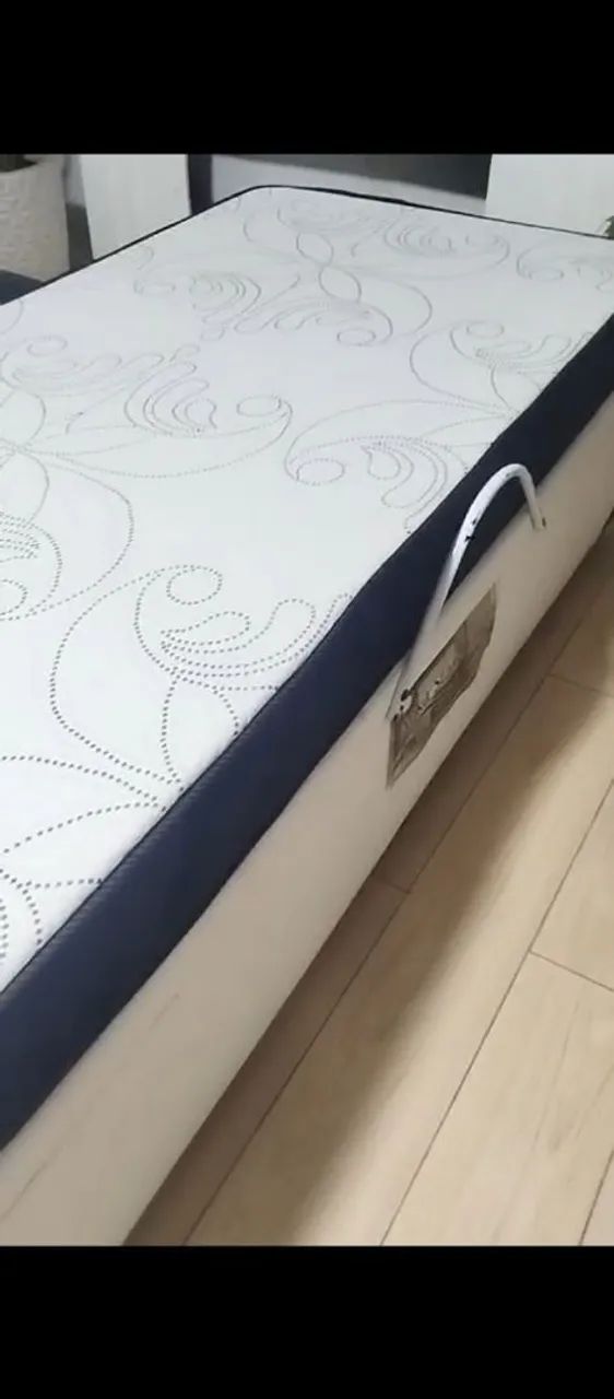 Cama box com colchão D28 17 cm de altura