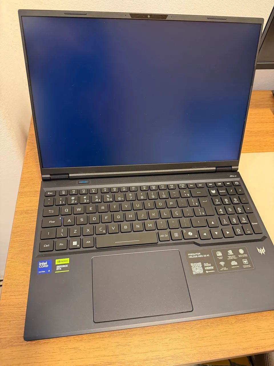 Notebook Gamer Predator Helios Neo 16 com IA Intel core Ultra 9