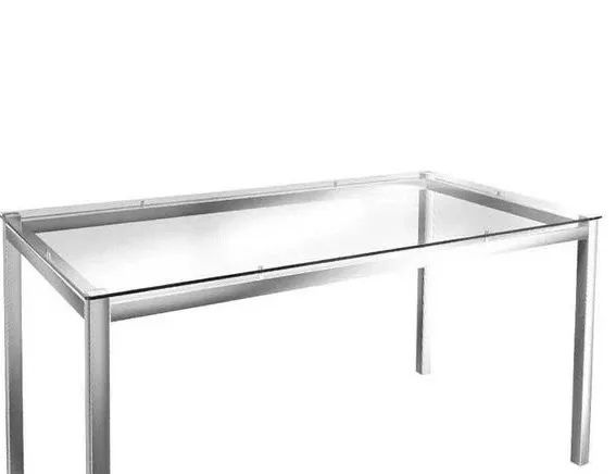 Mesa de vidro com corpo inox - Foto 2