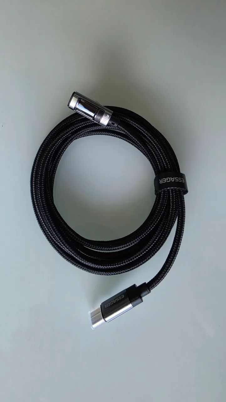 Cabo Essager USB-C 2 metros com display e 240w de potência  - Foto 3