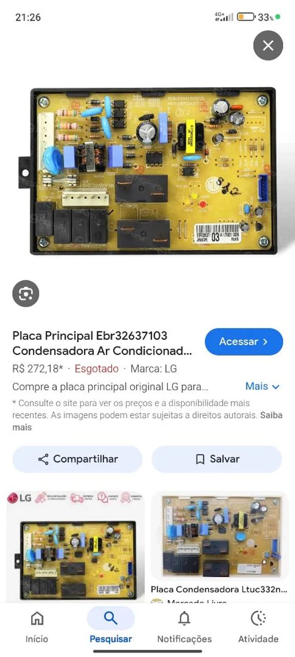 Placa da condensadora LG  - Foto 4